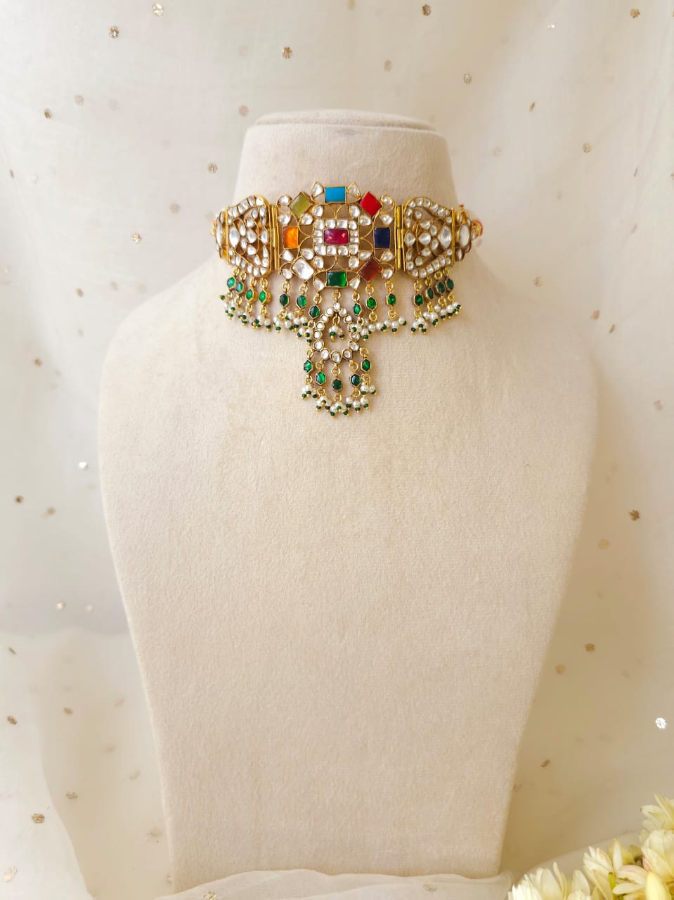 Navgraha kirti choker necklace