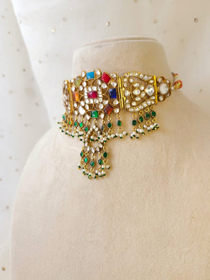 Navgraha kirti choker necklace