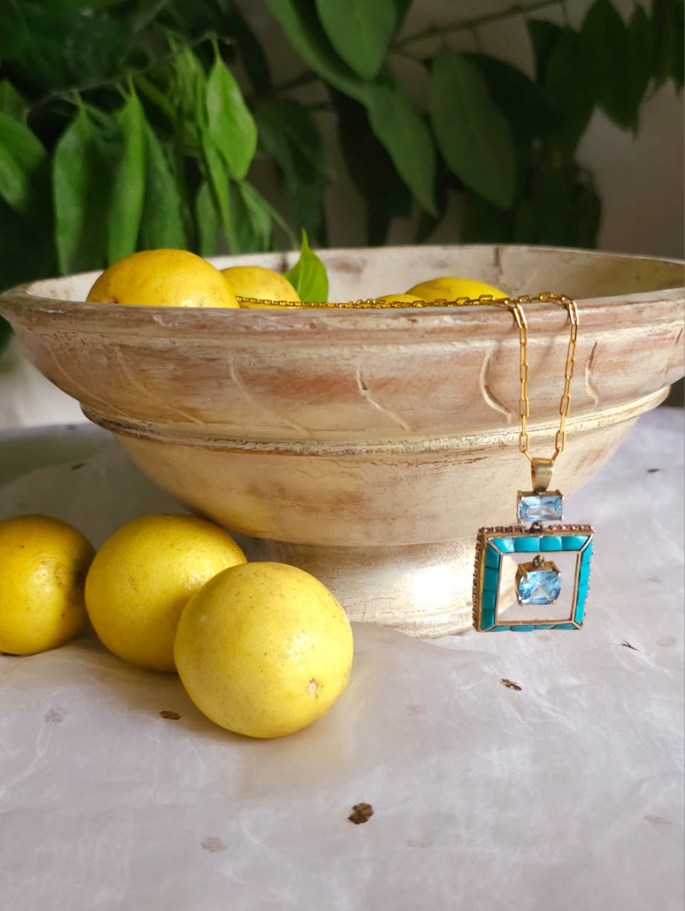 BT eastern silver necklace