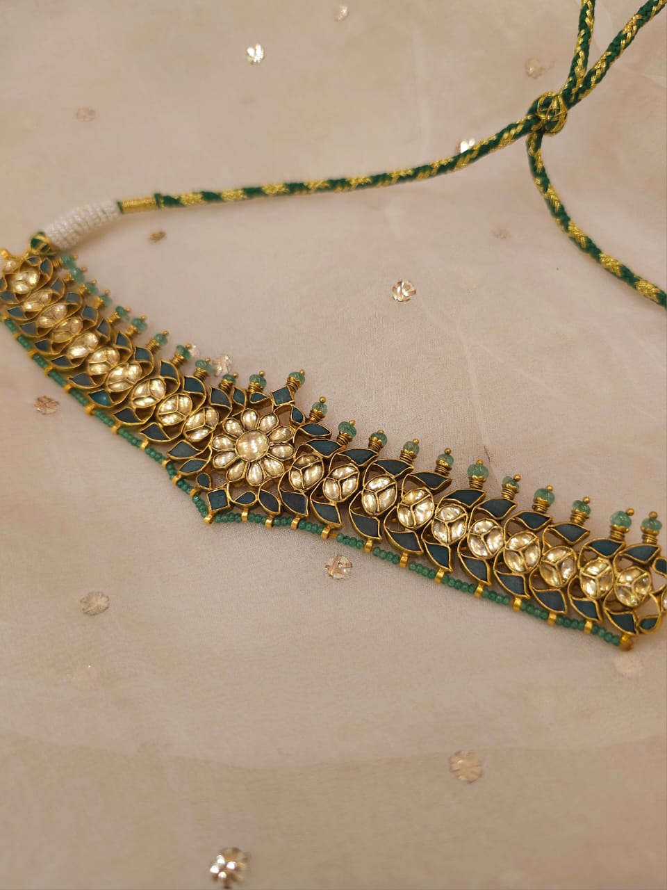Green regalia necklace