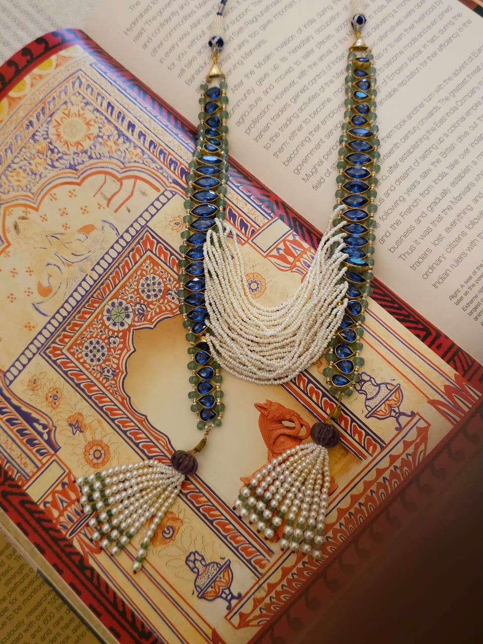 Karunmalli tassel necklace