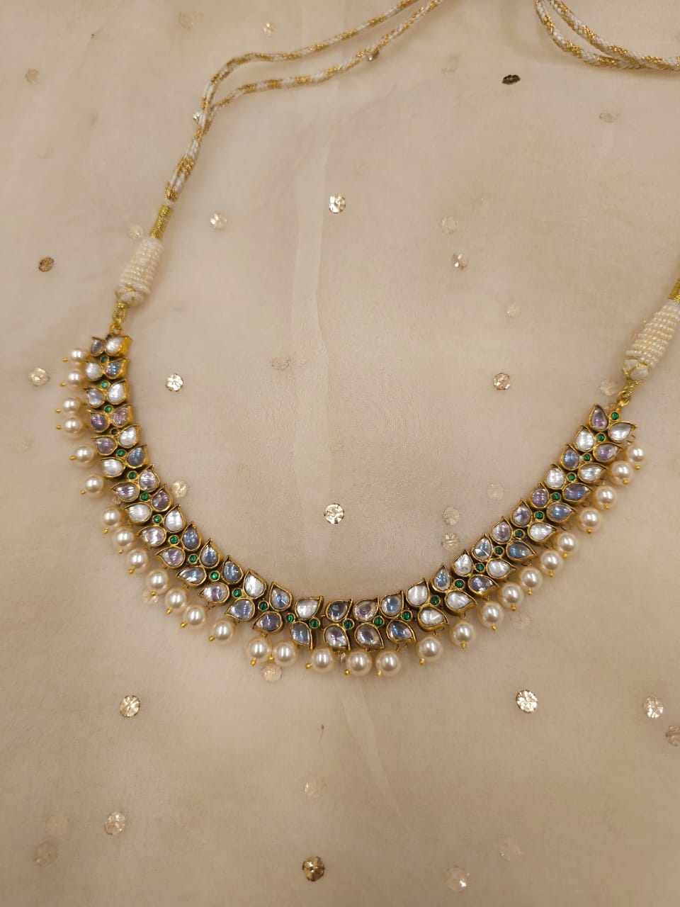 Lucky lunaria antique necklace