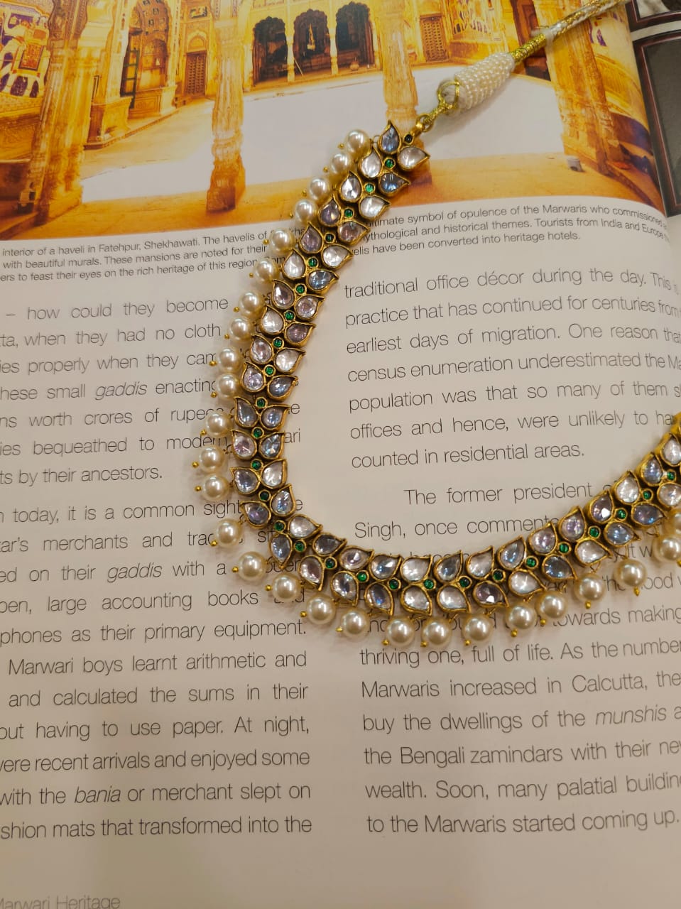 Lucky lunaria antique necklace