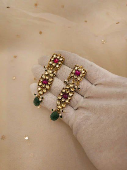 Mradu-rasa long earrings