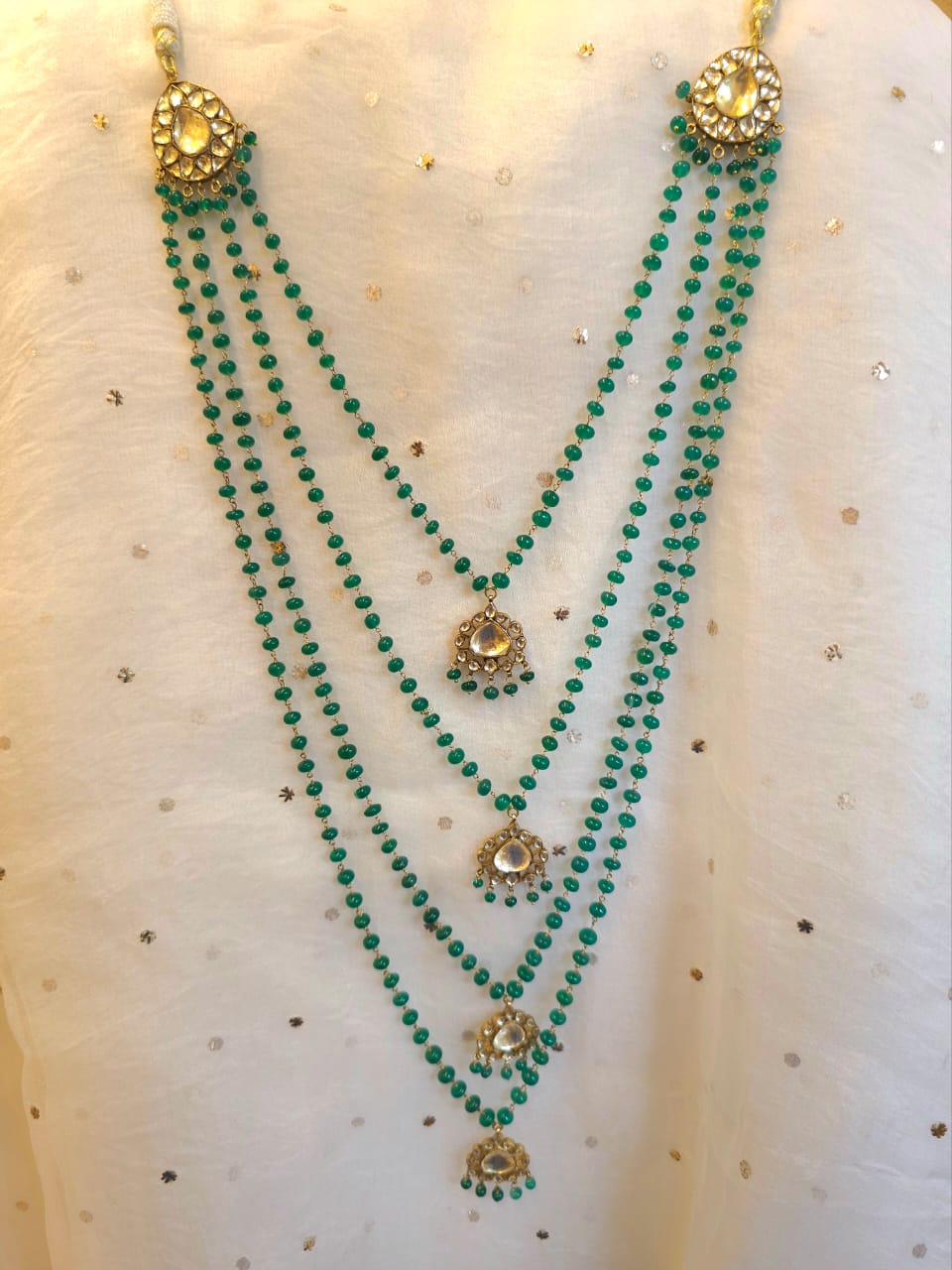 Imperial onyx long necklace