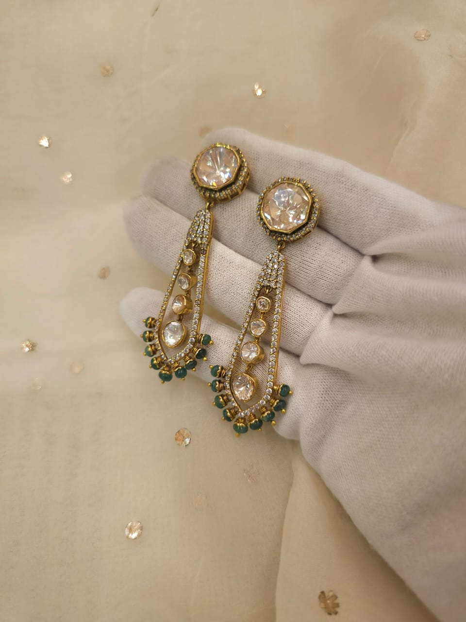 Diwan-E-Aam silver earrings