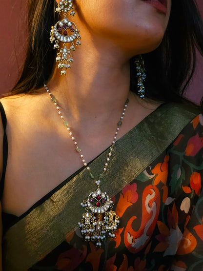 Surmai moon pendant necklace