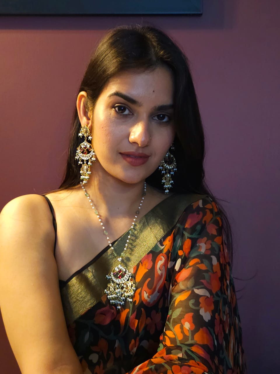 Surmai moon pendant necklace
