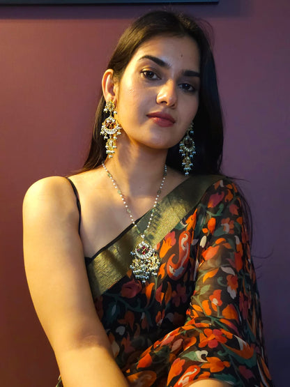 Surmai moon pendant necklace