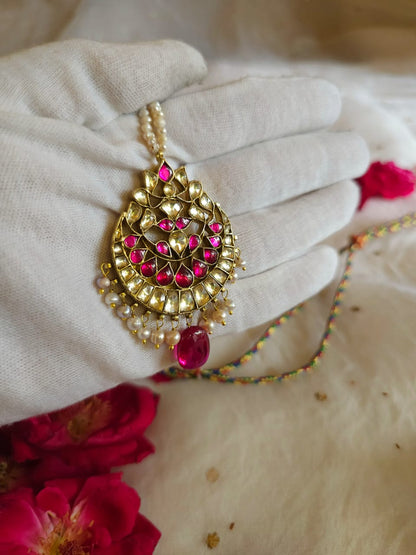 Rakta kamal pendant necklace