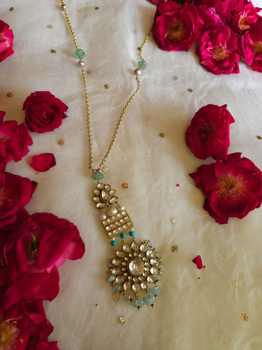Aqua season long necklace
