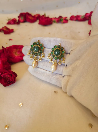 Falak phool pearl studs