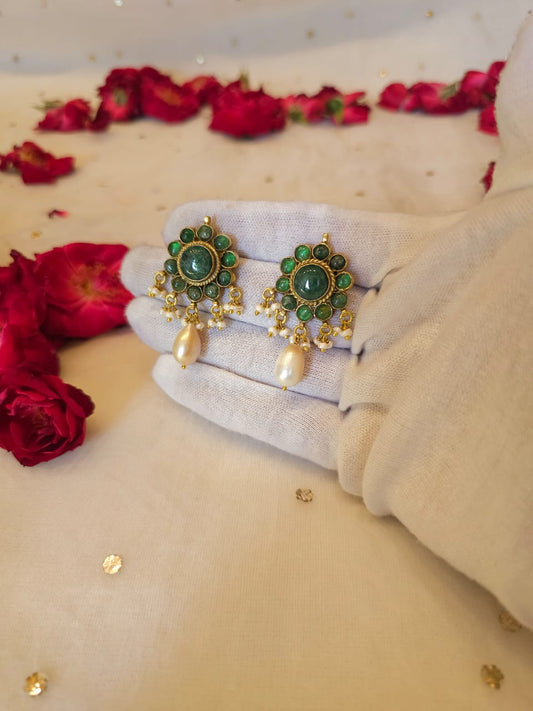 Falak phool pearl studs