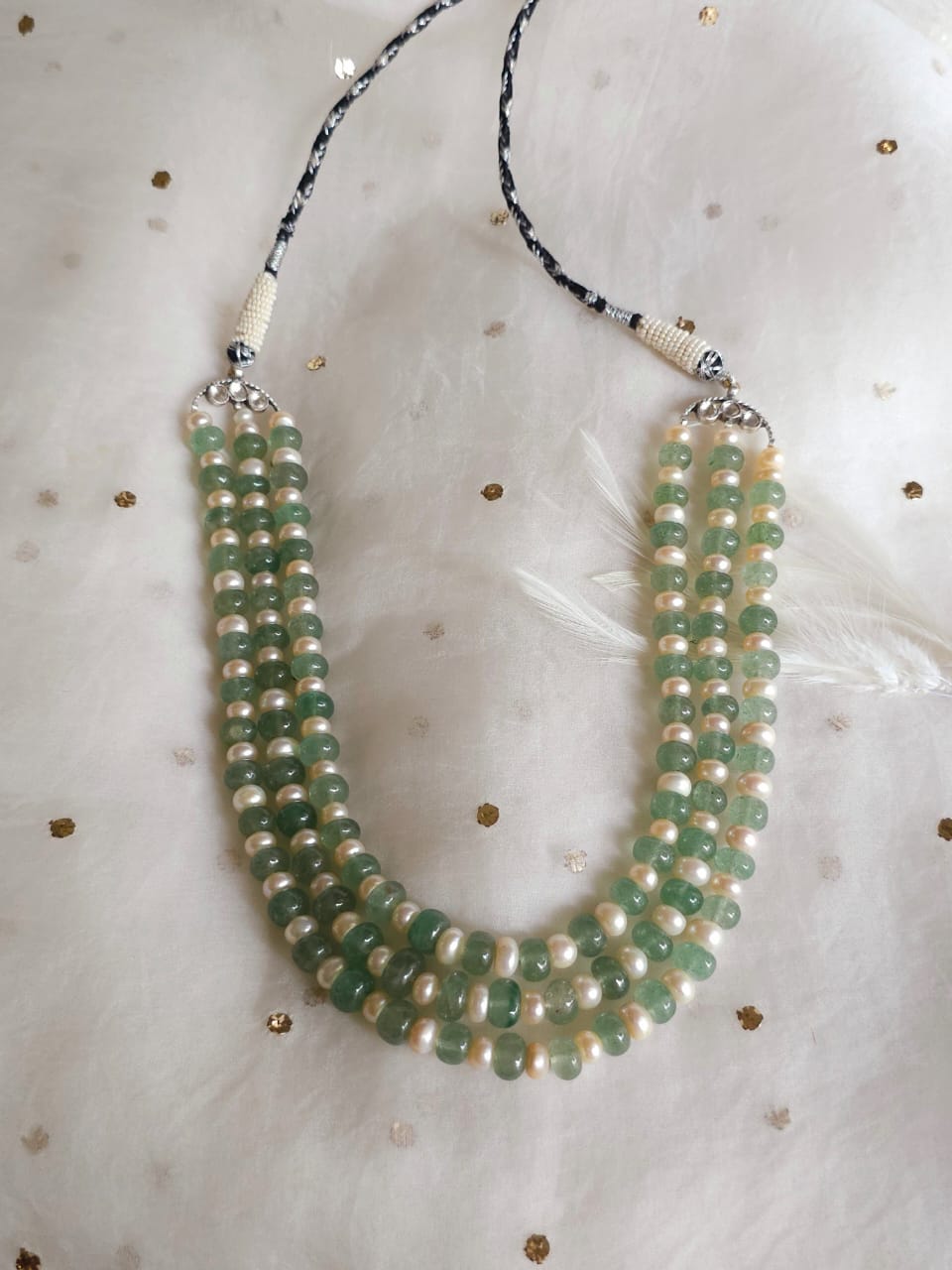 Madhumati unisex kantha necklace