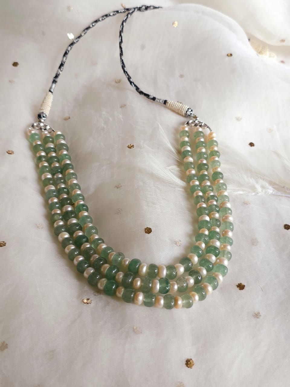 Madhumati unisex kantha necklace