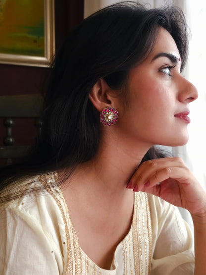 Rhodolite gulkand studs