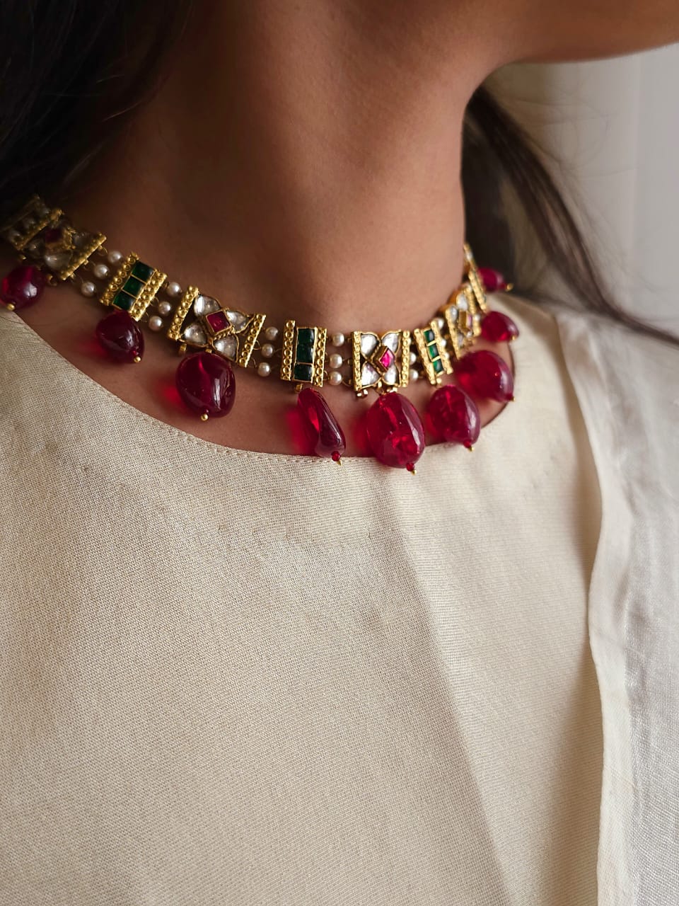 Winter candy necklace