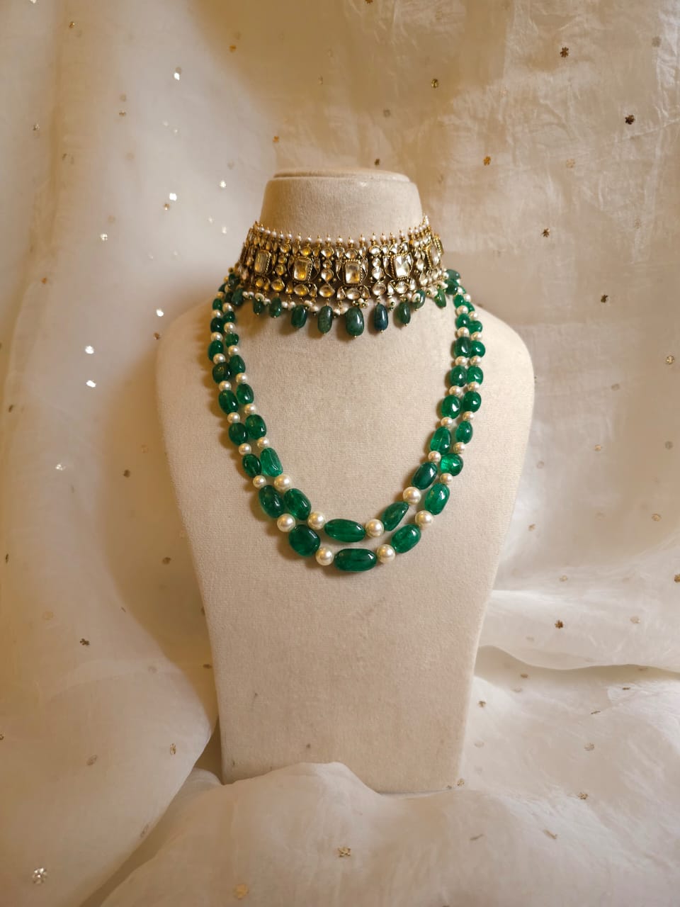 Sawai beryl unisex necklace