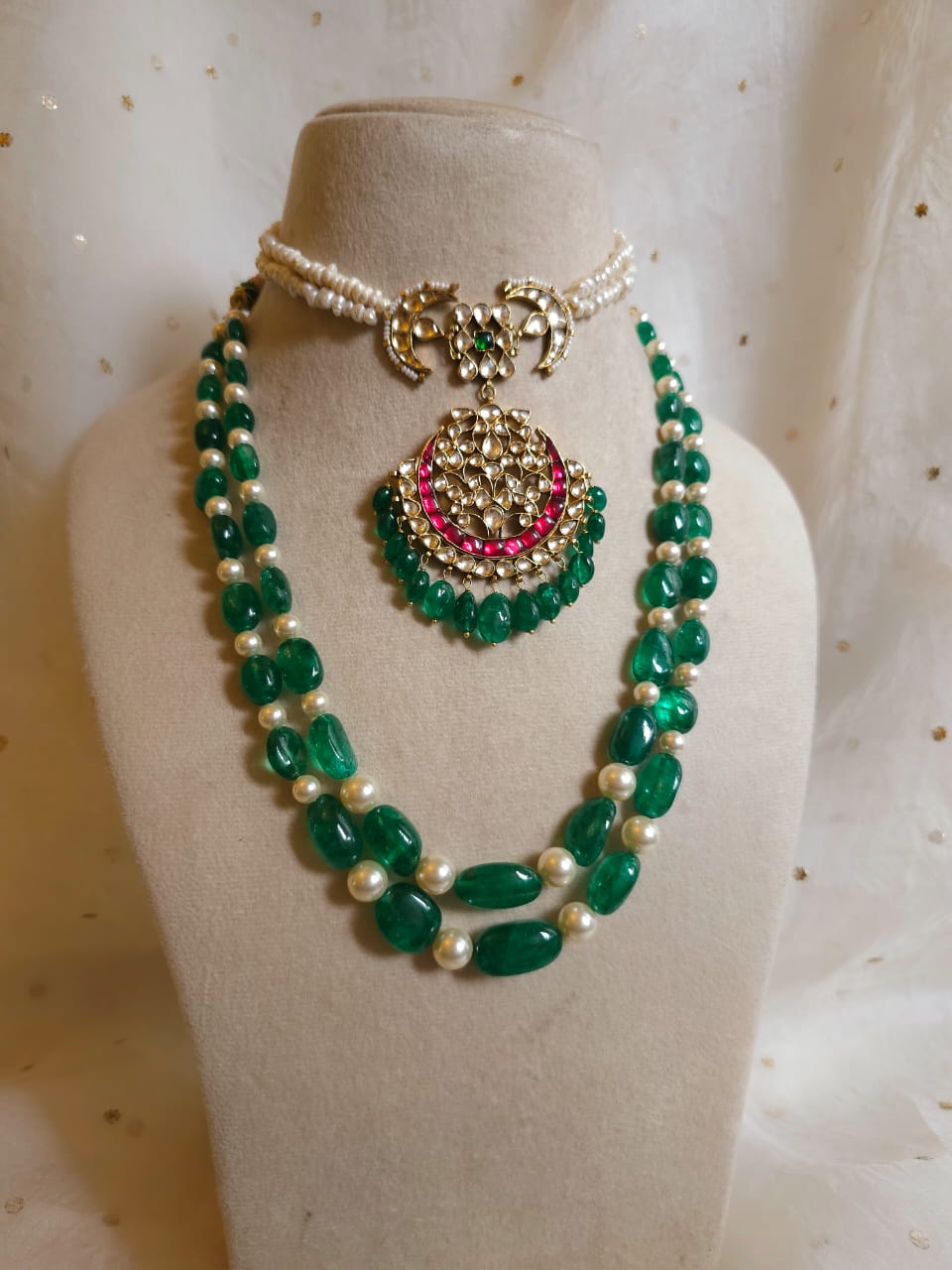 Sawai beryl unisex necklace