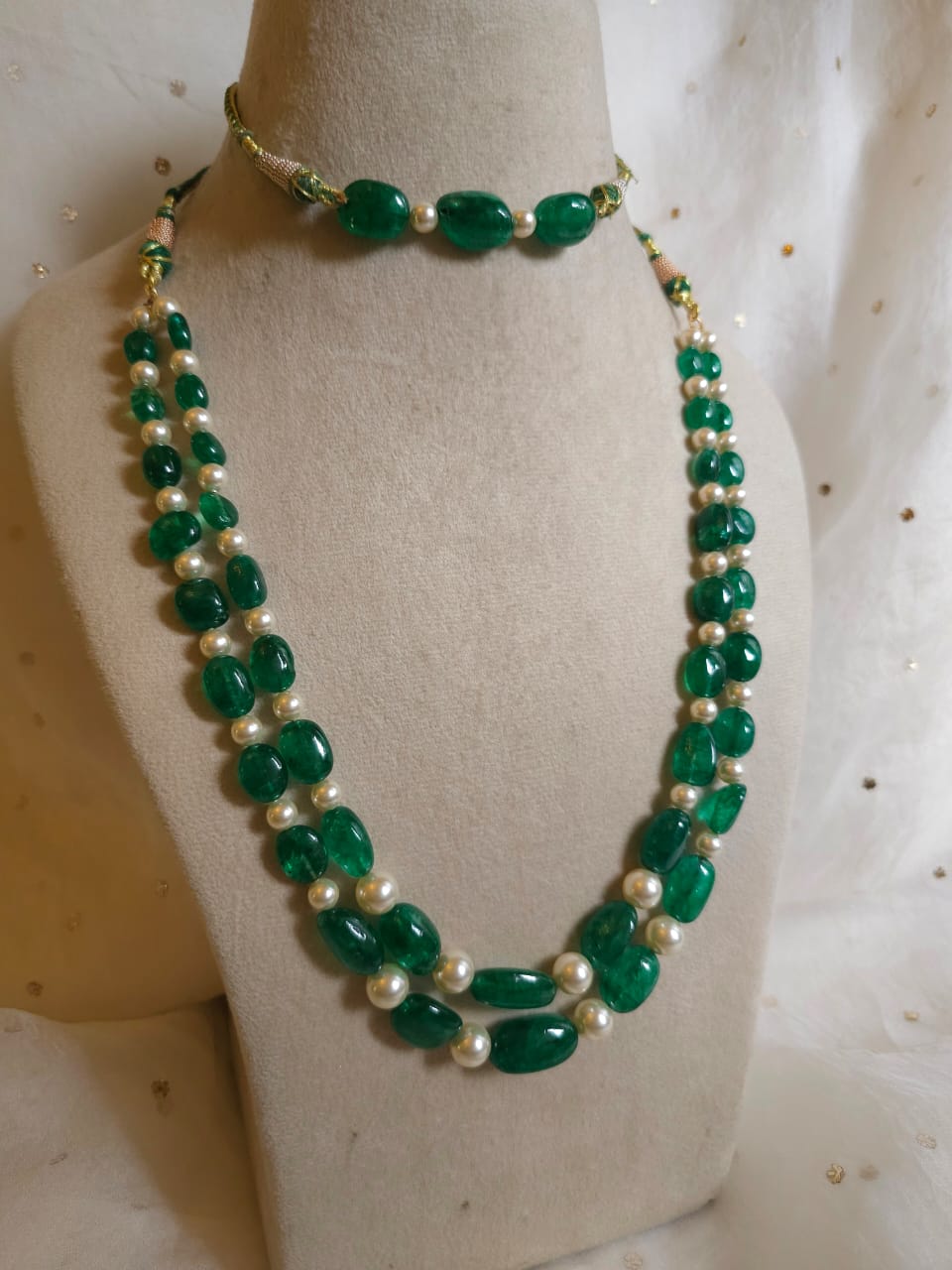 Sawai beryl unisex necklace