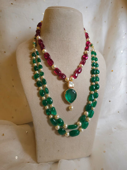 Sawai beryl unisex necklace