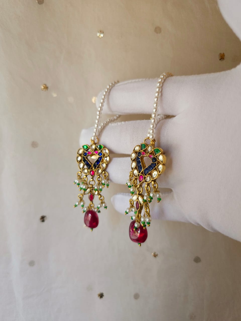 Totem silver earrings