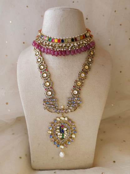 Deva-kamal navratan necklace