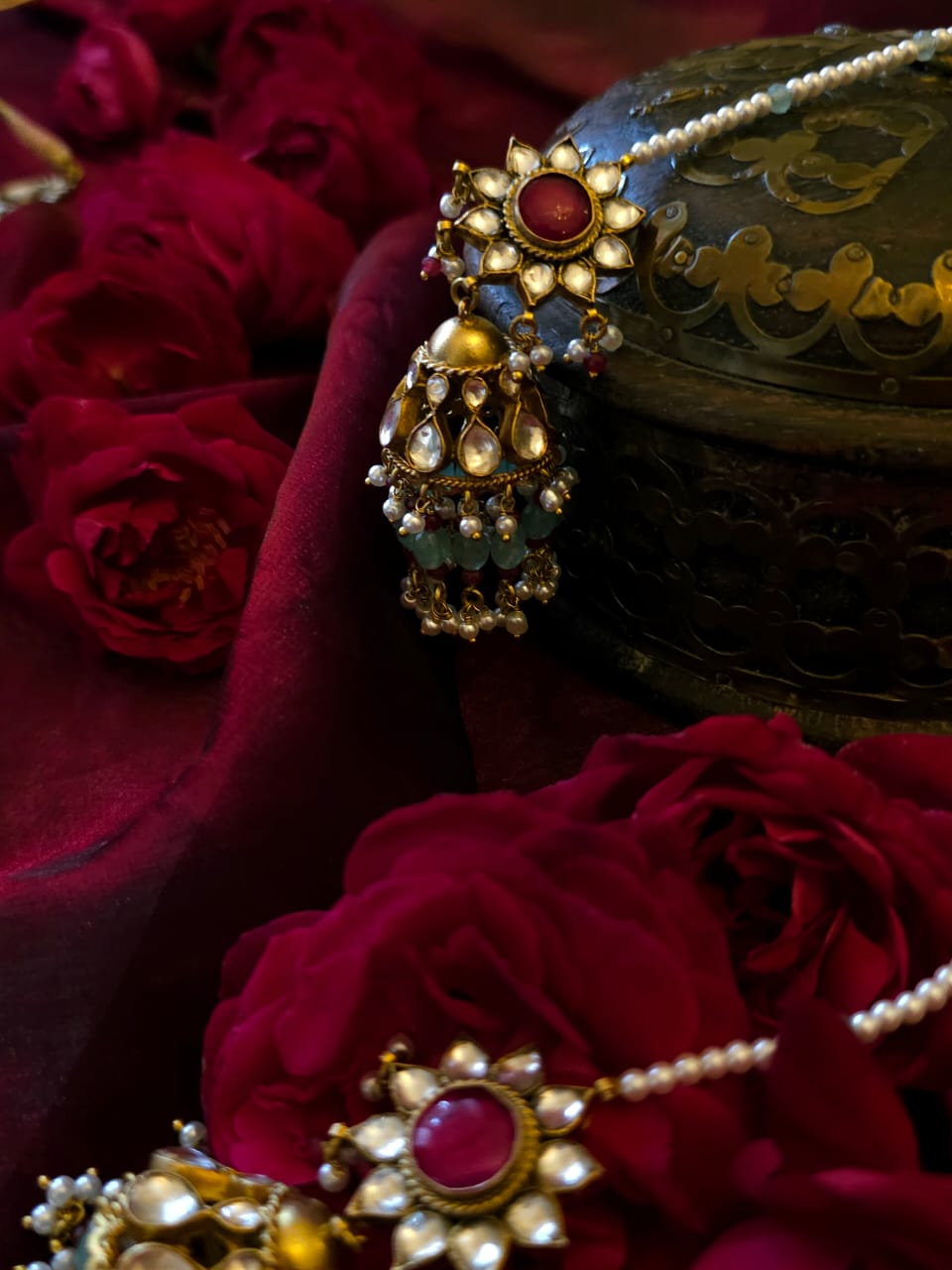 Mradu-Rasa Jhumka earrings