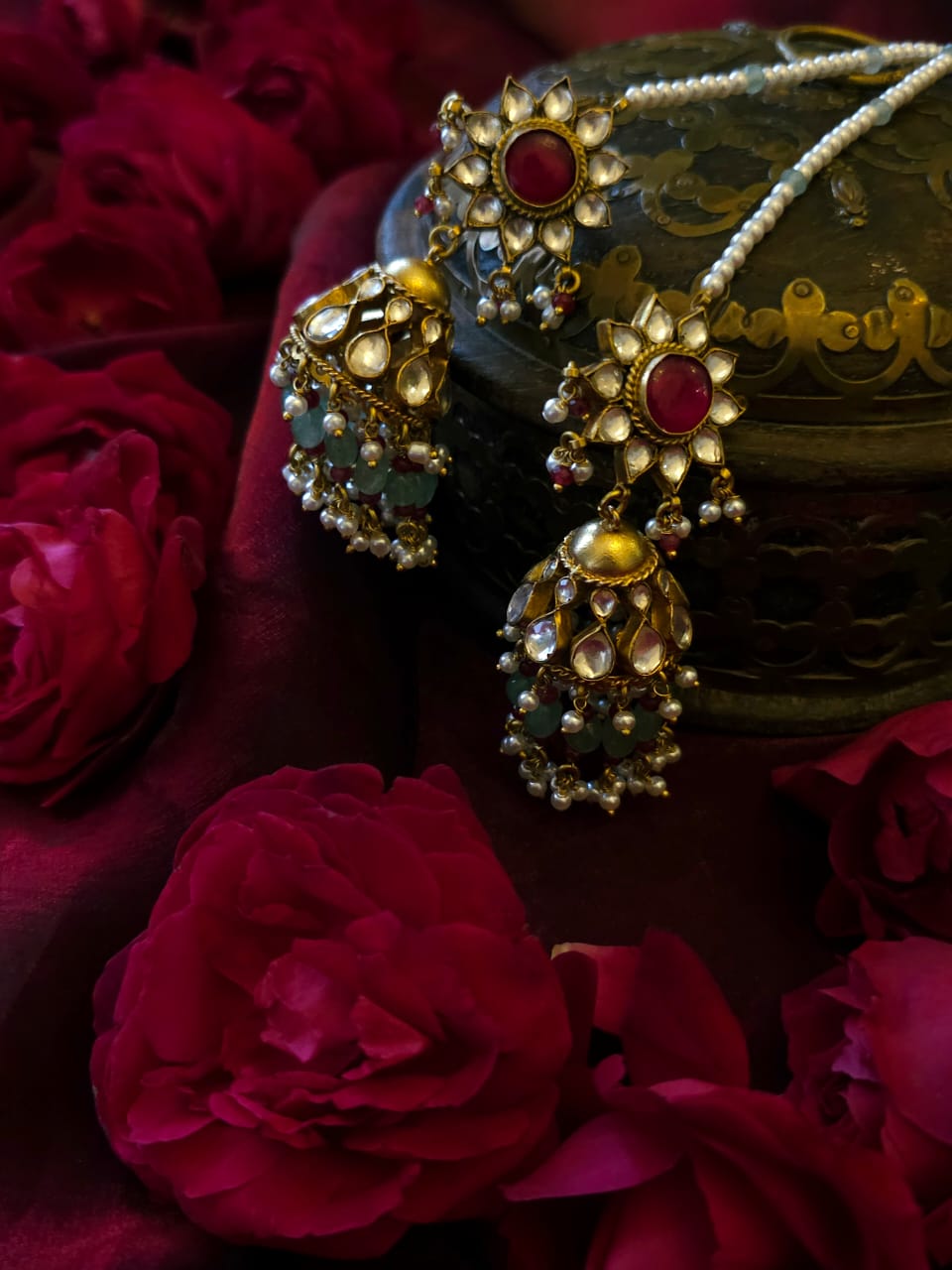 Mradu-Rasa Jhumka earrings
