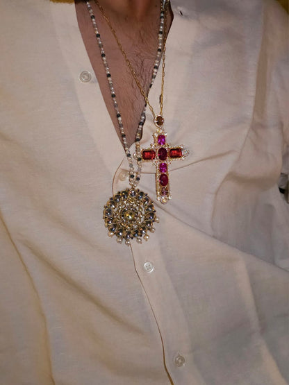 Liberty cross pendant