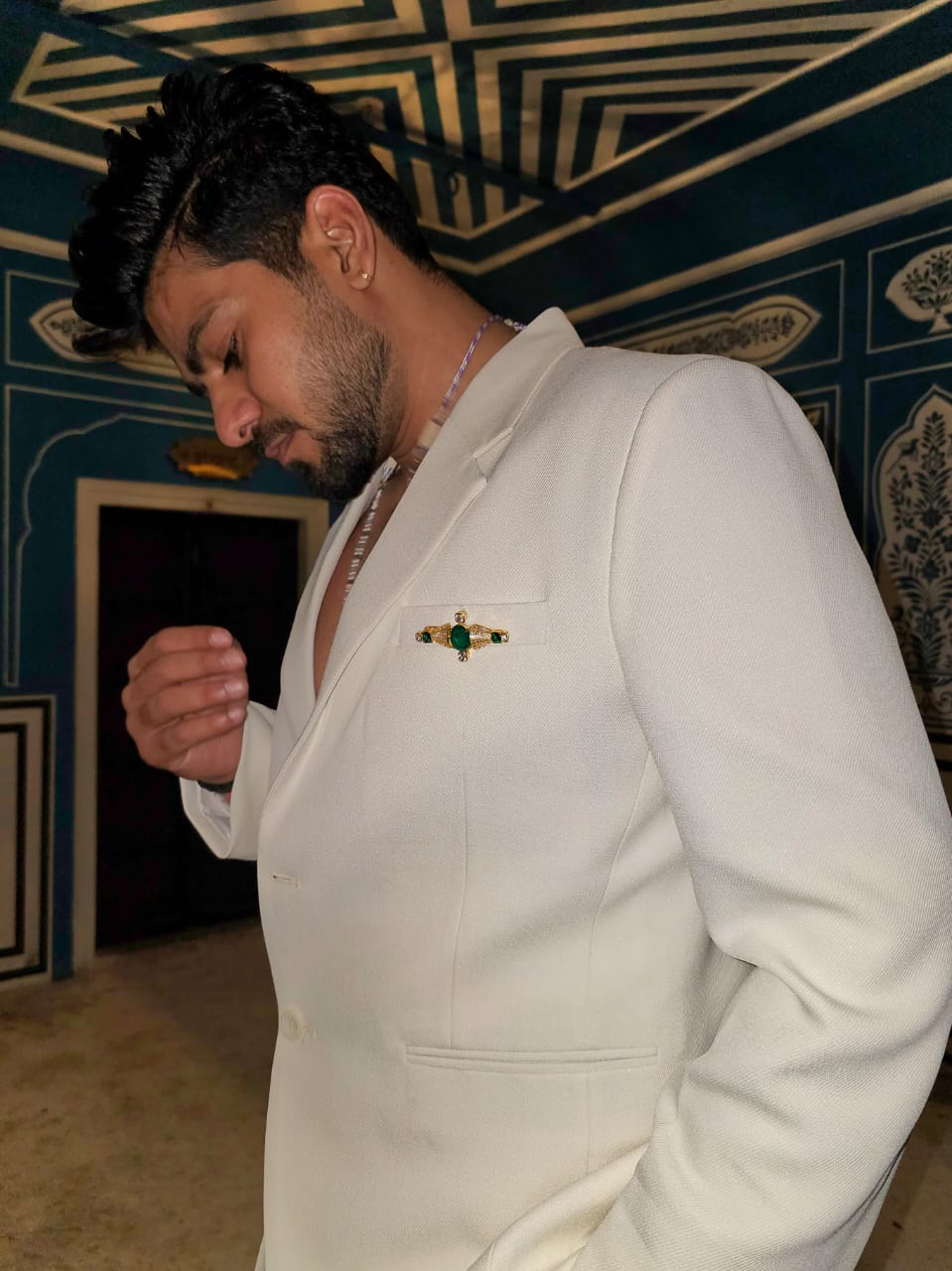 Adolfo silver brooch