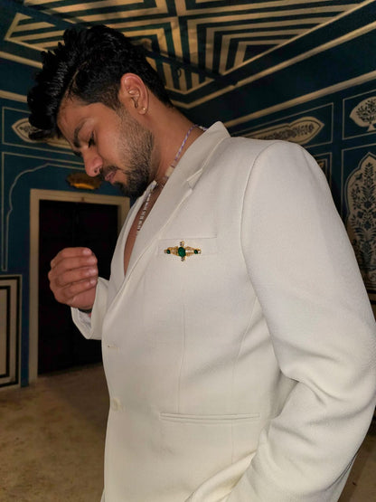 Adolfo silver brooch