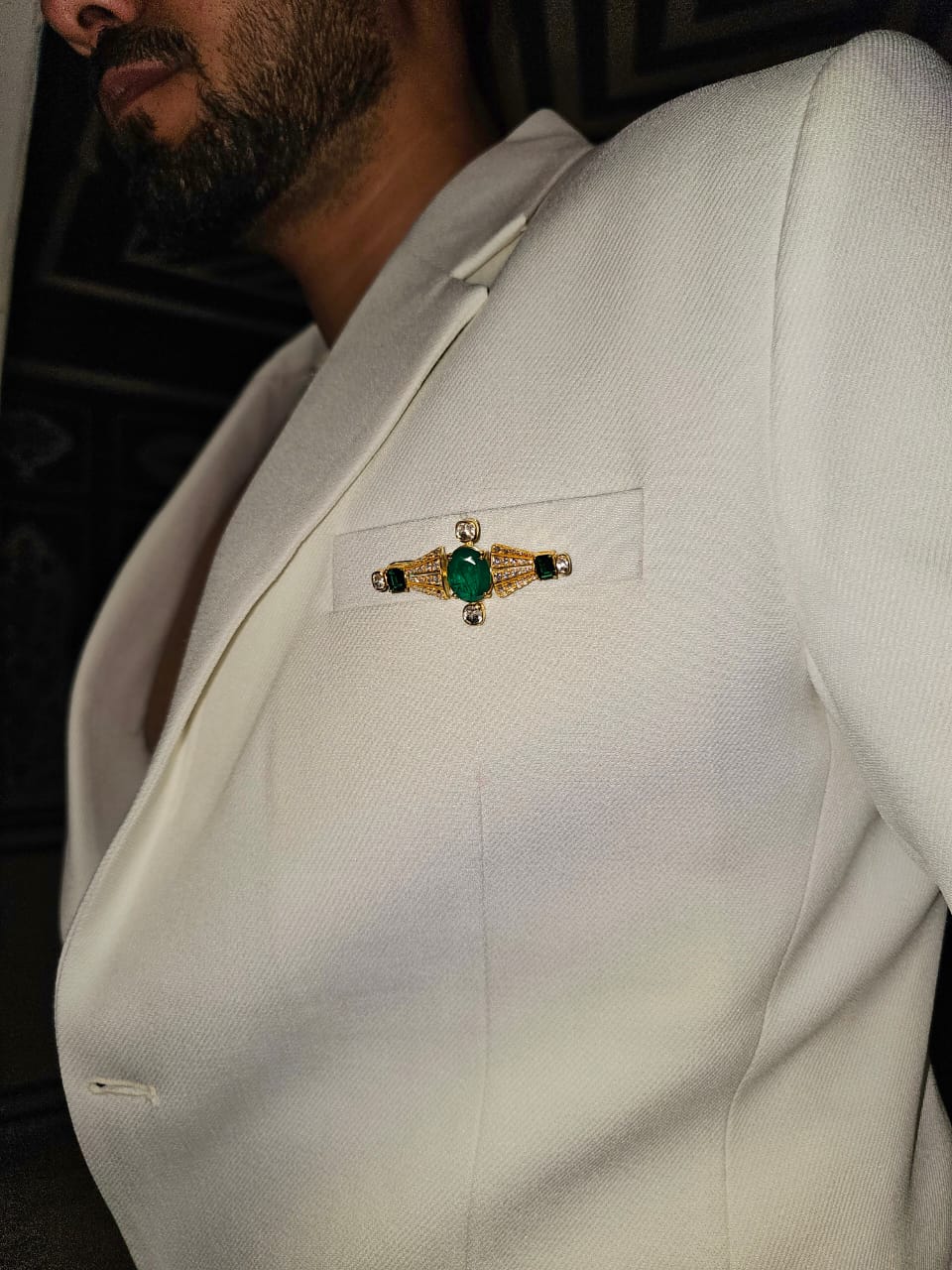 Adolfo silver brooch