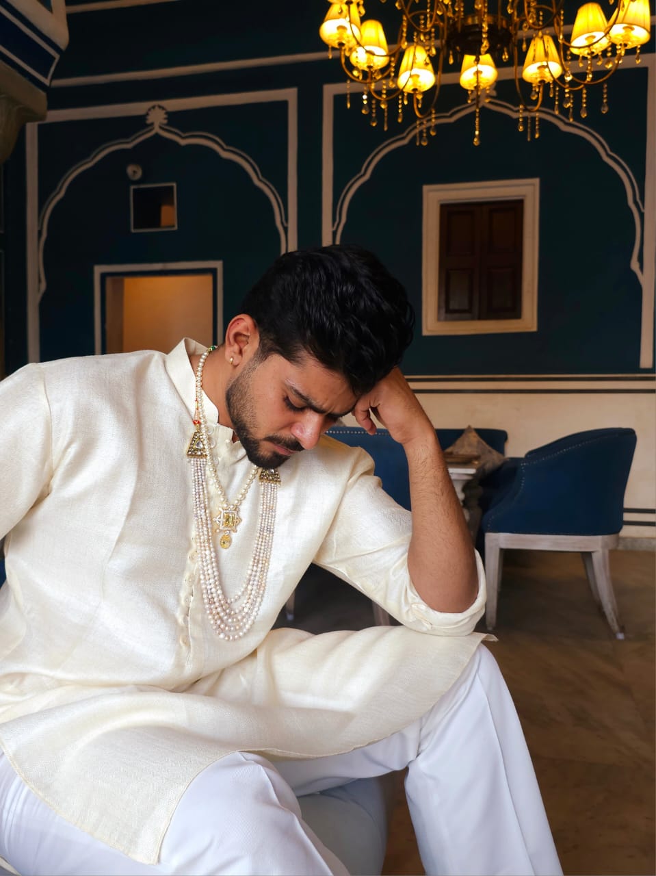 Maharaja unisex pearl necklace