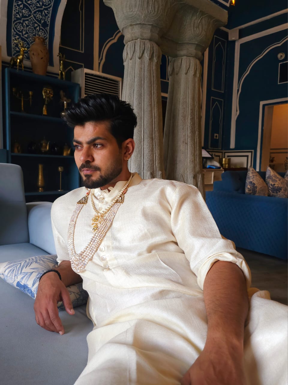 Maharaja unisex pearl necklace