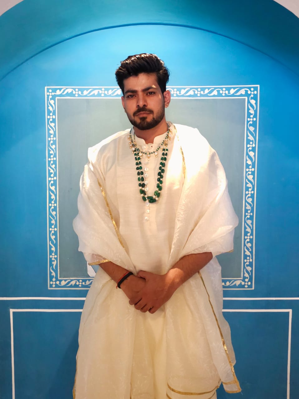 Sawai beryl unisex necklace