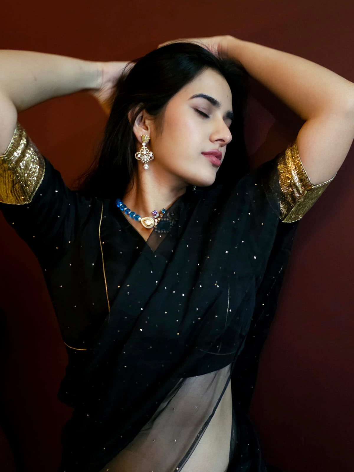 Cyan tamara silver choker