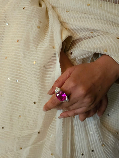 Miraval moissanite ring