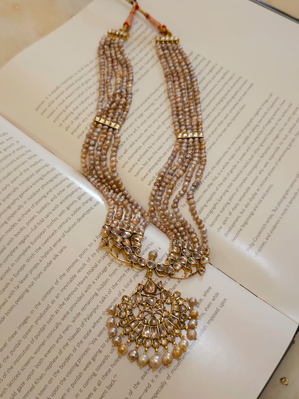 Golden belle antique polki necklace