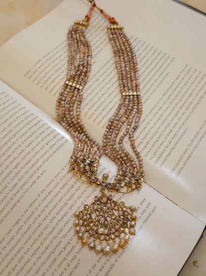 Golden belle antique polki necklace