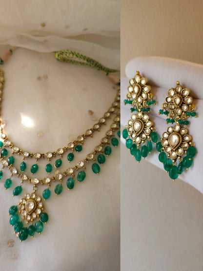Antique beryl necklace