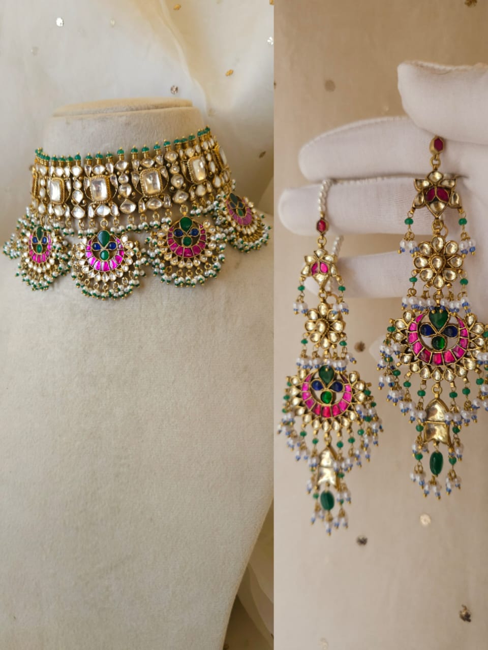 Vasant gangaur queen necklace