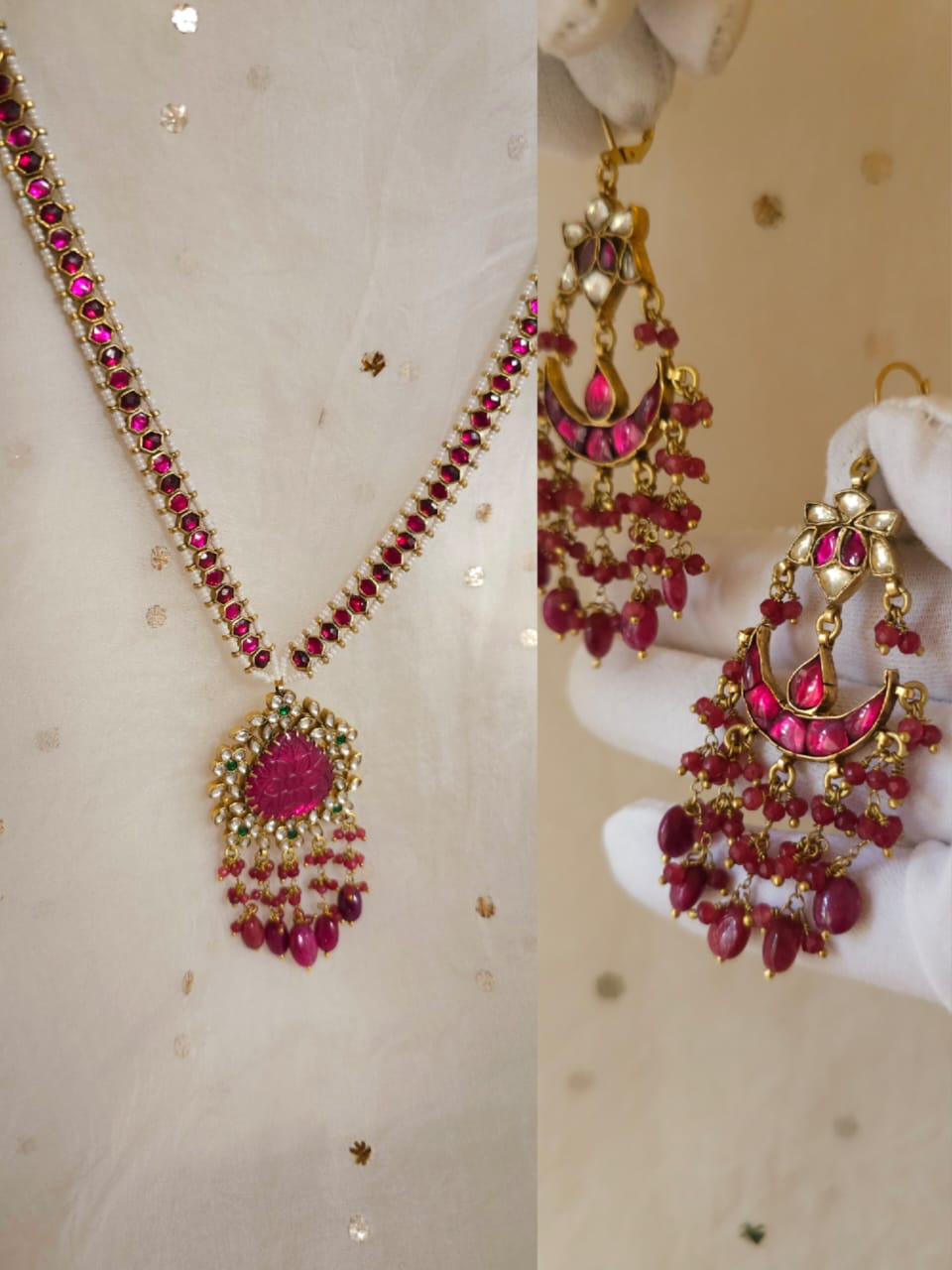Carmine ruby necklace