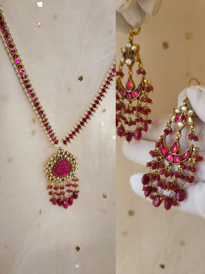 Carmine ruby necklace