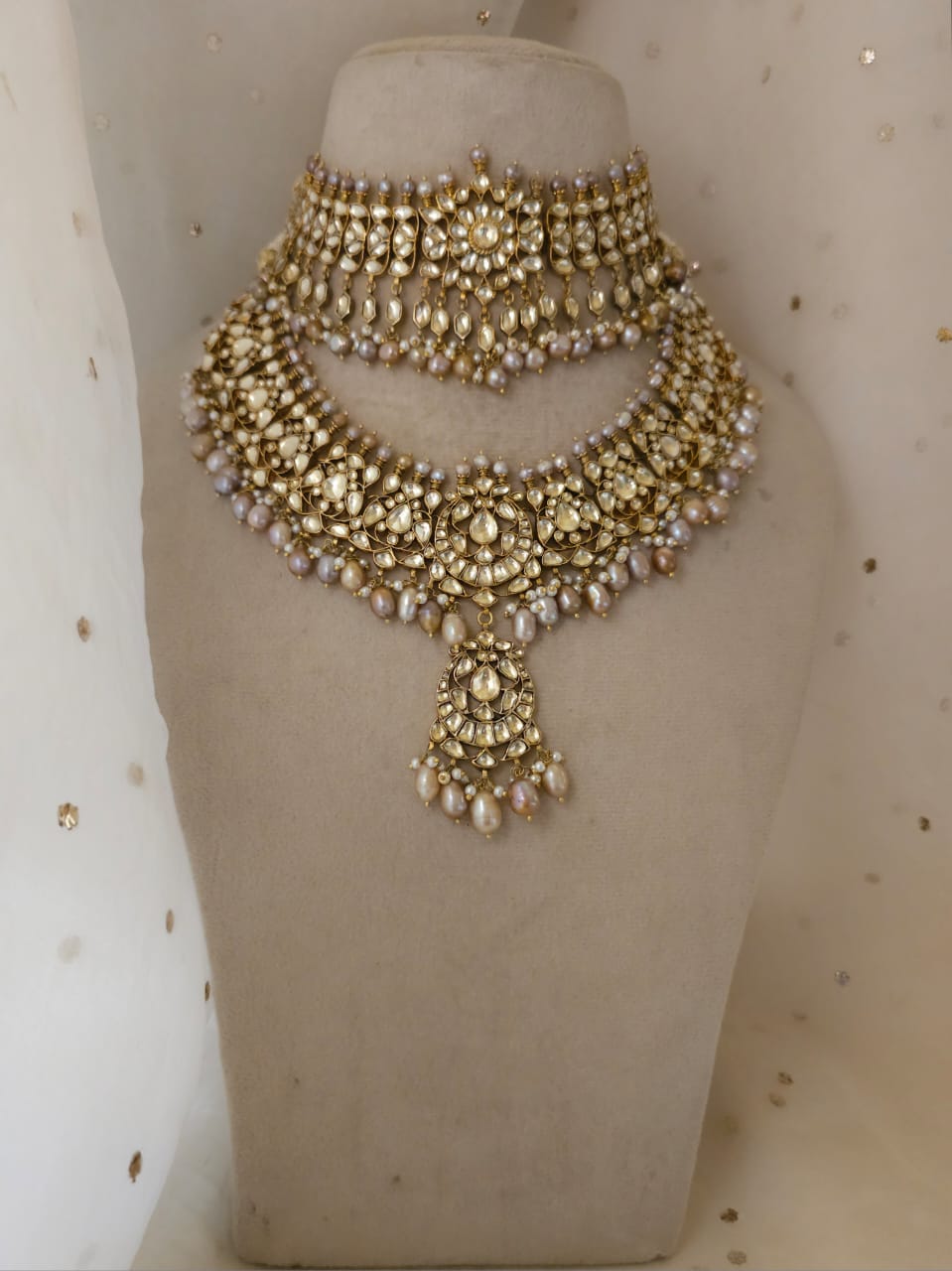 Late 19th century crown necklace