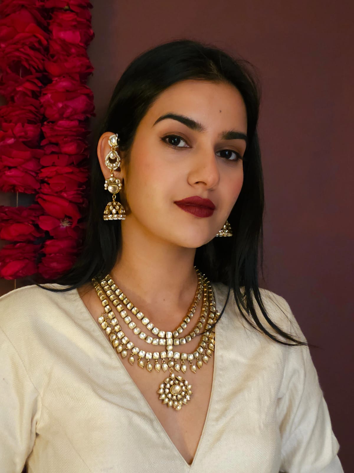 Tilottama jhumka earrings