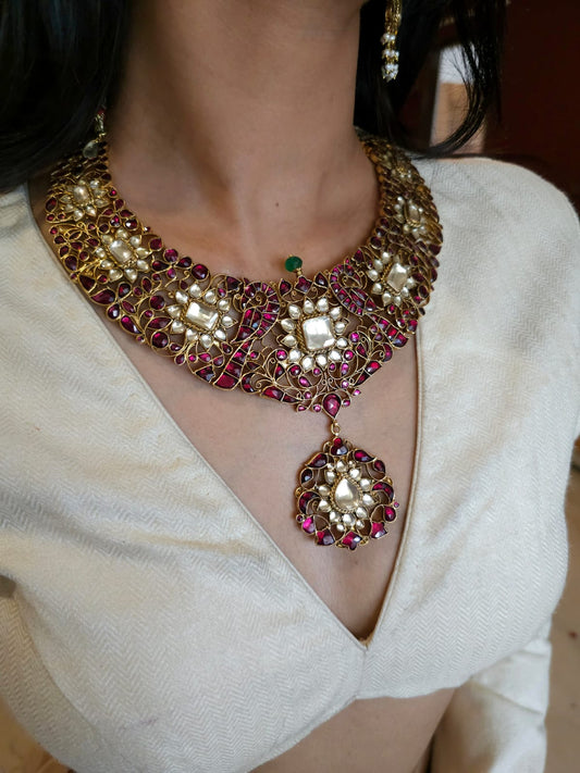 Pride of 19th century silver necklace