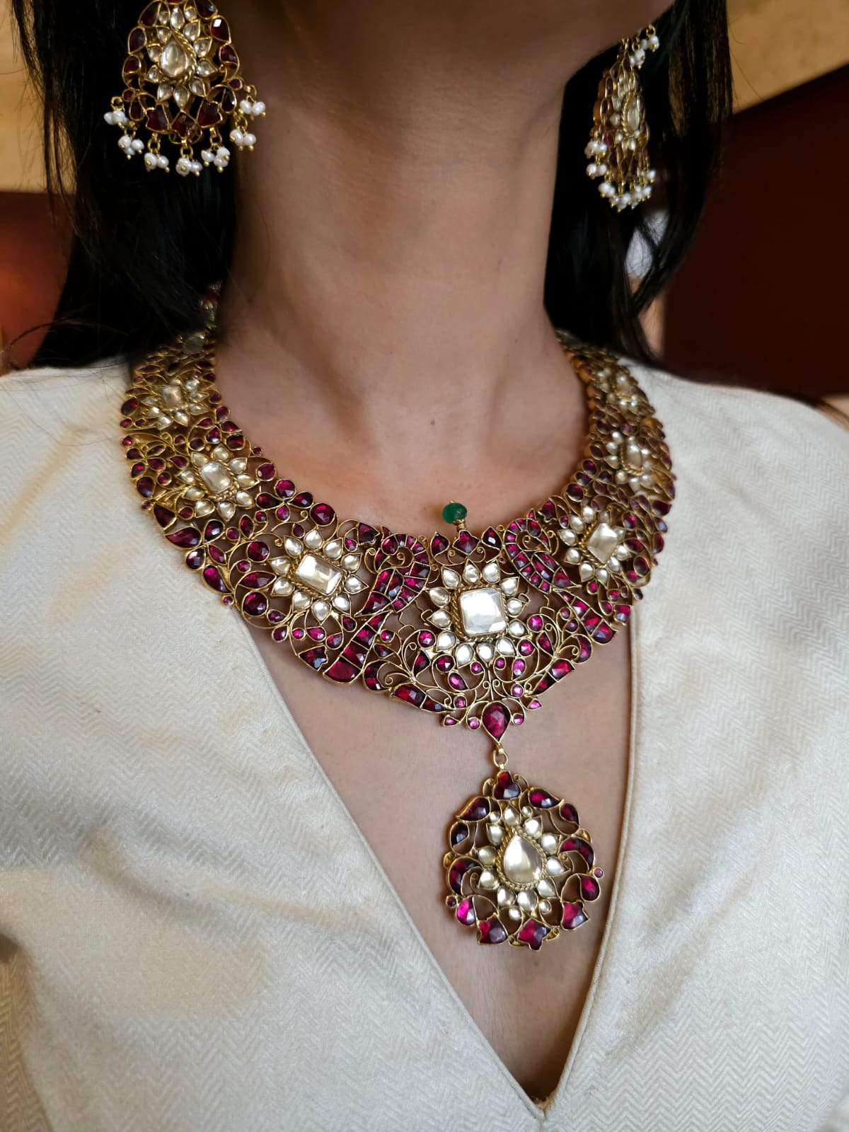 Pride of 19th century silver necklace