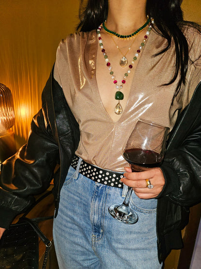 Champagne drop cosmo necklace