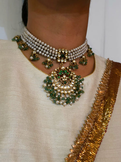 Utthapan jhanki choker necklace